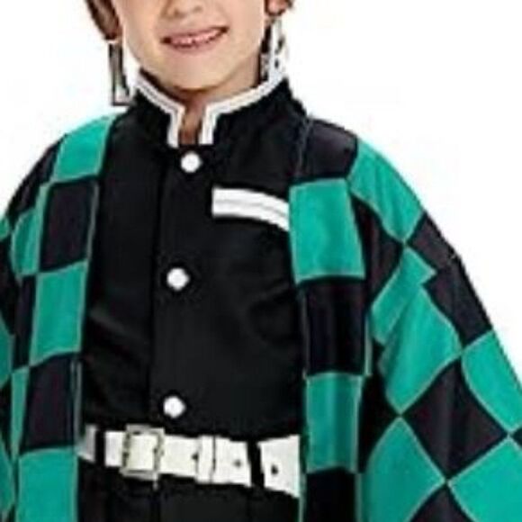 Anime Kamado Tanjirou costume kids size large - Picture 4 of 4